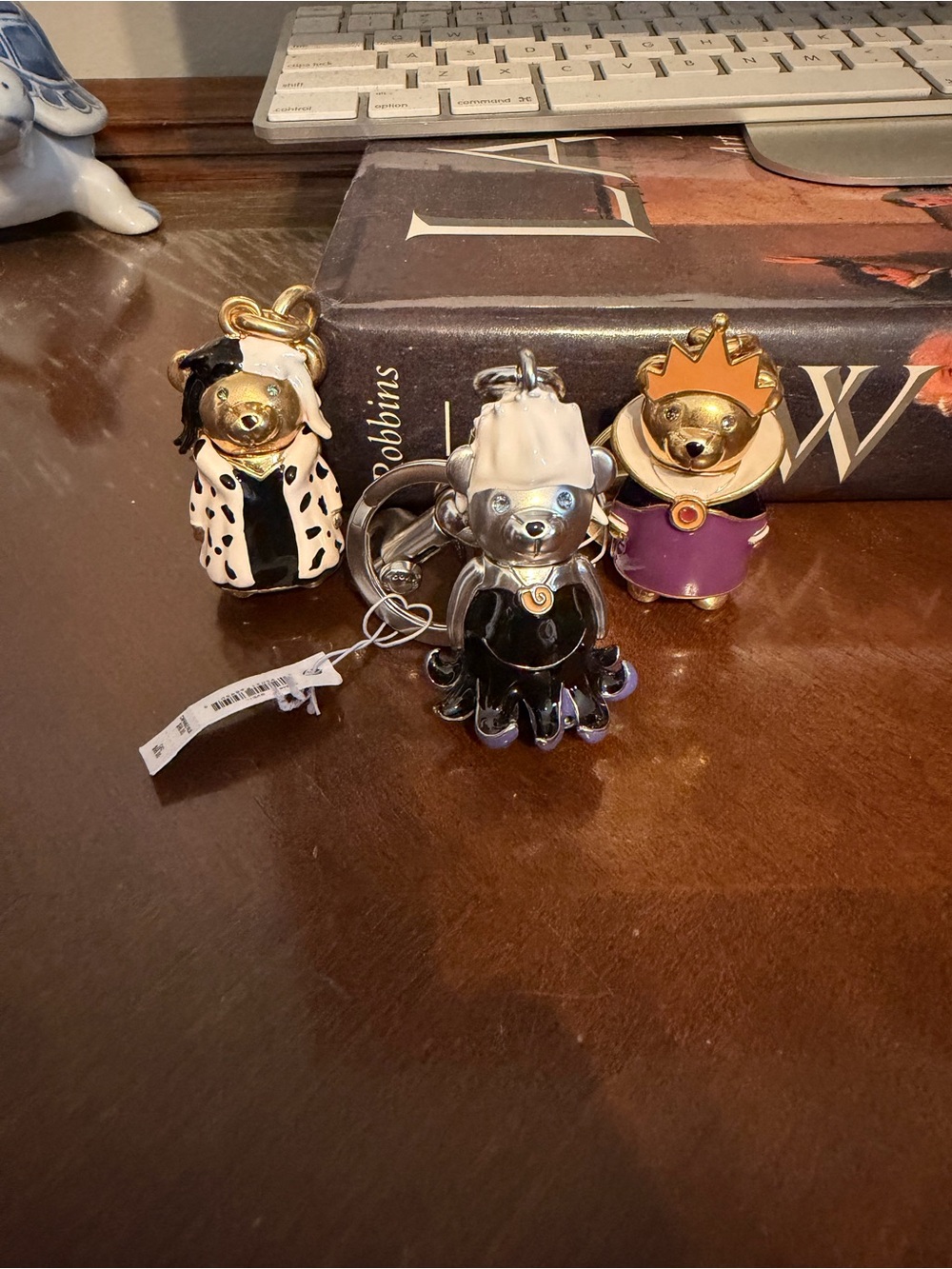Disney x Coach Villains Bear Charm Trio Keychain